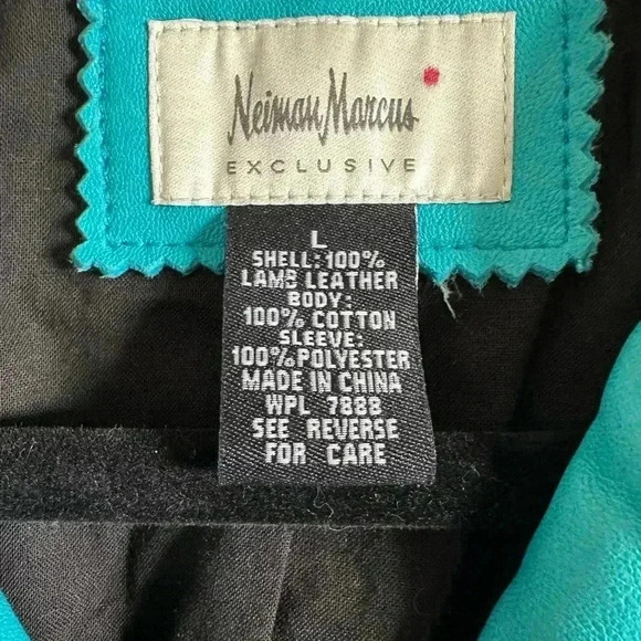 Neiman Marcus Leather Motorcycle Jacket - Picture 7 of 10